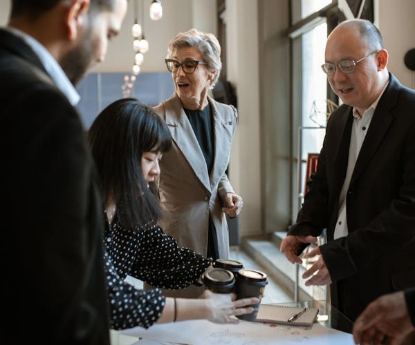 Group of men after a workout session smiling and talking.